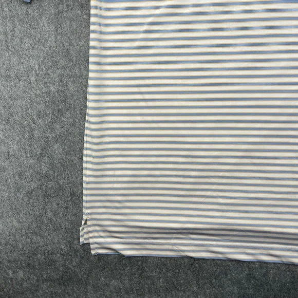 FootJoy Shirt Mens 2XL White Striped Performance Golf Polo Short Sleeve - Picture 13 of 16